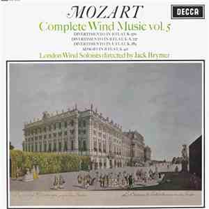 Mozart / London Wind Soloists, Jack Brymer - Complete Wind Music Vol. 5