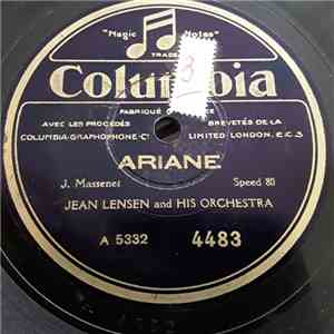 Jean Lensen And His Orchestra - Ariane / La Lettre De Manon