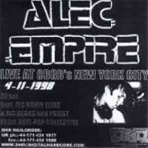 Alec Empire - Live At CBGB's New York City 4-11-1998