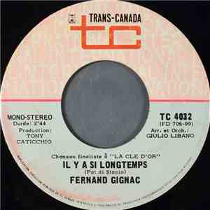 Fernand Gignac - Il Y A Si Longtemps