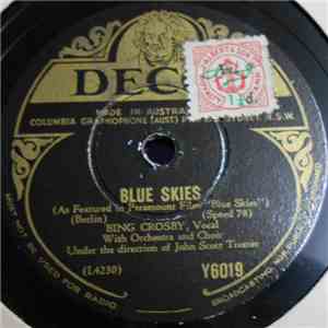 Bing Crosby, Trudy Erwin - Blue Skies / I'll See You In Cuba