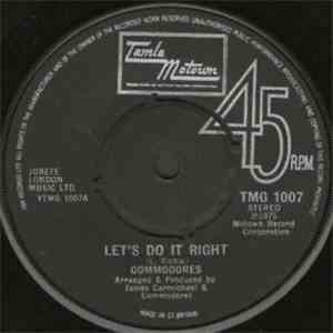 Commodores - Let's Do It Right