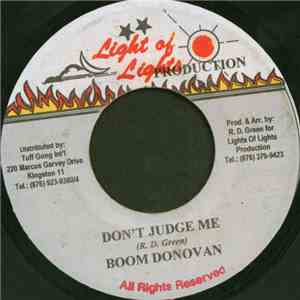 Boom Donovan - Don't Judge Me