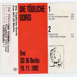 Die Tödliche Doris - Live Im So 36 Berlin 19.11.1982