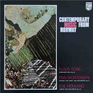 Klaus Egge, Finn Mortensen, Egil Hovland - Symphony No. 4 Op. 30 / Fantasy  ...