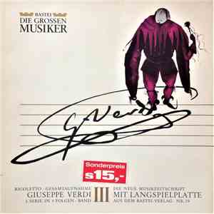 Giuseppe Verdi - Rigoletto ∙ Gesamtaufnahme - Giuseppe Verdi 1. Serie In 4 ...