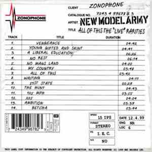 New Model Army - All Of This: The 