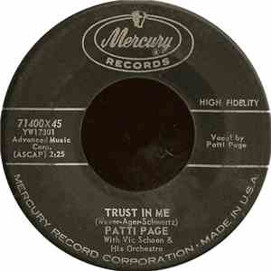 Patti Page - Trust In Me / Under The Sun Valley Moon