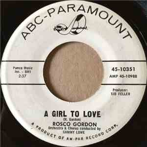 Rosco Gordon - A Girl To Love / As You Walk Away