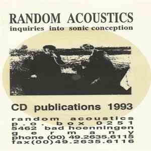 Various - Inquiries Into Sonic Conception - CD Publications 1993