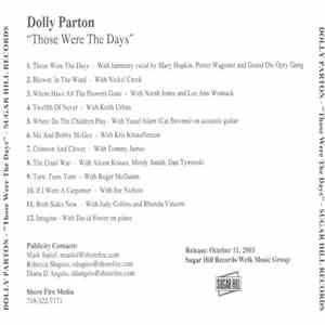 Dolly Parton - Those Were The Days