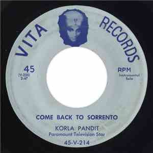 Korla Pandit - Come Back To Sorrento / Many Happy Returns