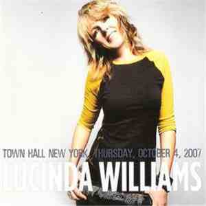 Lucinda Williams - Lucinda Williams (Town Hall New York, Thursday, October  ...