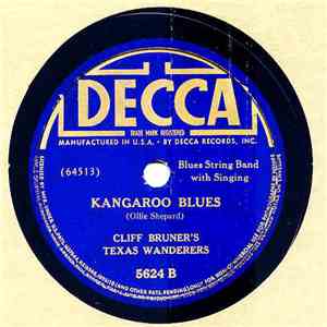 Cliff Bruner's Texas Wanderers - Sister Kate / Kangaroo Blues