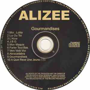Alizée - Gourmandises