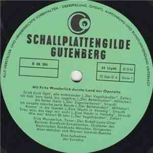 Fritz Wunderlich - Mit Fritz Wunderlich Durchs Land Der Operette
