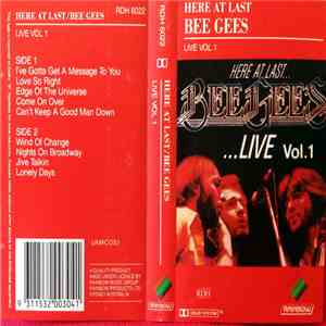 Bee Gees - Here At Last...Bee Gees...Live - Vol. 1