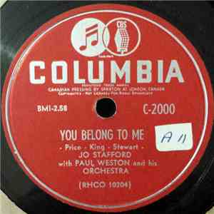 Jo Stafford With Paul Weston & His Orch. - Pretty Boy (Pretty Girl) / You B ...