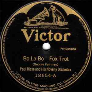 Paul Biese And His Novelty Orchestra - Bo-La-Bo / Harem Life