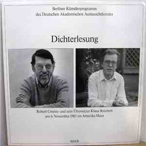 Robert Creeley Und Sein Übersetzer Klaus Reichert - Dichterlesung