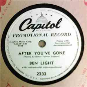 Ben Light - After You've Gone / Sweet Sue, Just You