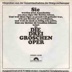 Various - Hörproben Aus Der Gesamtaufnahme Der  Dreigroschenoper