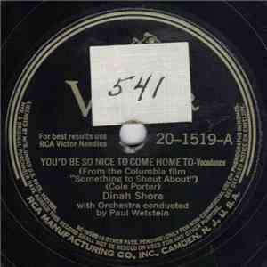 Dinah Shore - You'd Be So Nice To Come Home To / Manhattan Serenade