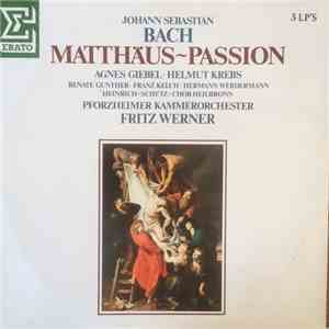 Johann Sebastian Bach, Agnes Giebel, Helmut Krebs, Fritz Werner, Südwestdeu ...
