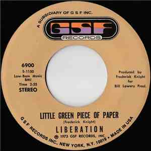 Liberation  - Little Green Piece Of Paper / In The City
