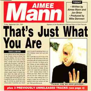 Aimee Mann - That's Just What You Are
