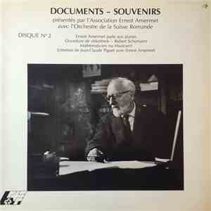 Ernest Ansermet - Documents - Souvenirs / Disque No 2