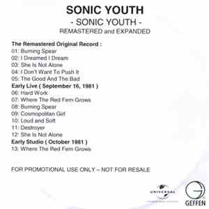 Sonic Youth - Sonic Youth