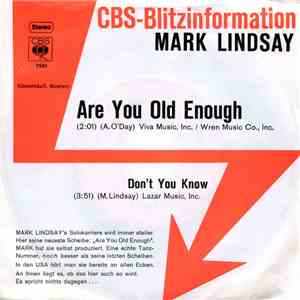 Mark Lindsay - Are You Old Enough