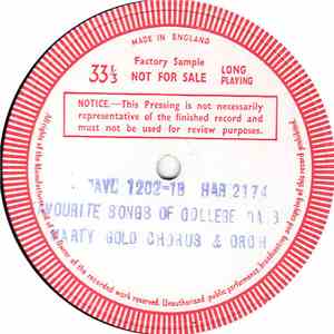 Marty Gold and his Orchestra and Chorus - Favourite Songs Of College Days