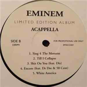 Eminem - Limited Edition Album Acapella