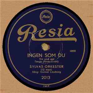 Sylvas Orkester - Ingen Som Du / Cocktail För Två